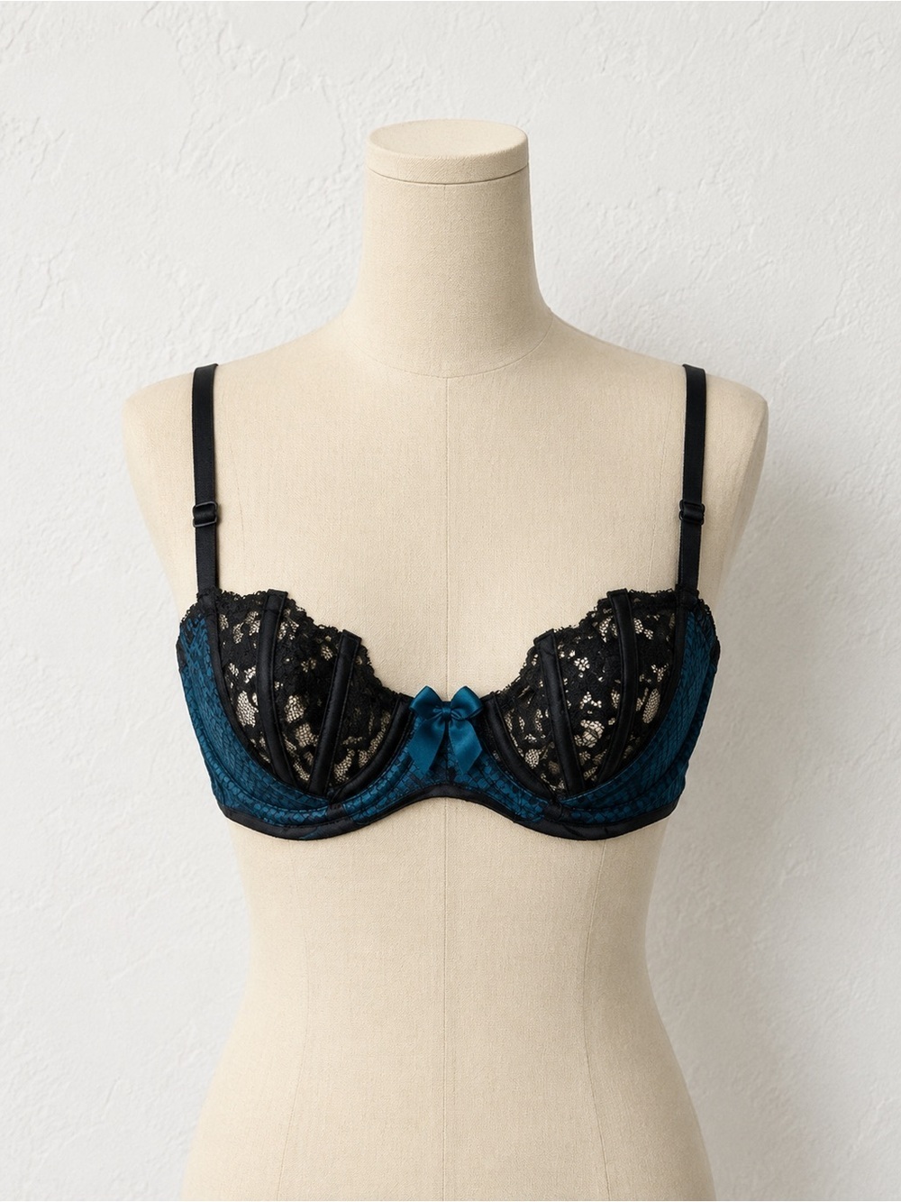 Shirley of Hollywood vintage inspired balconette lace caged bralette 36